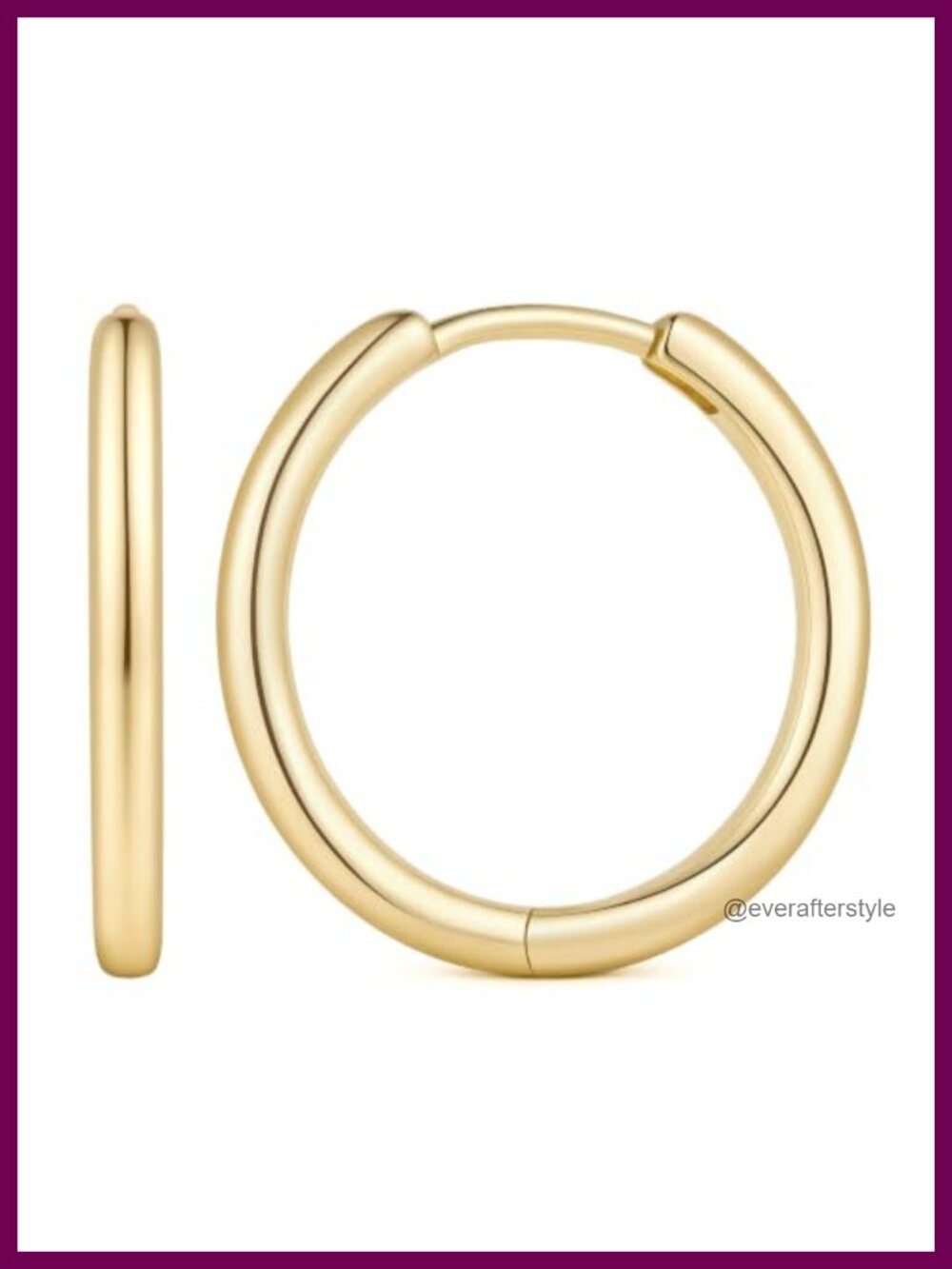 14K Gold Plated Hoop Earrings for Women Small Huggies